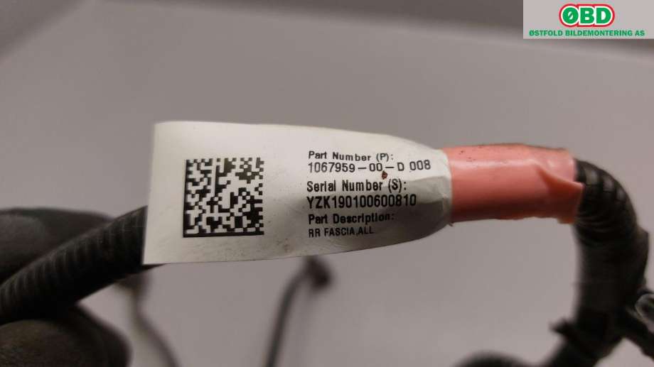 Ledningsnett til Tesla Model 3 2018-2023 (Fase 1)  (TESLA|1067959-00-D|)