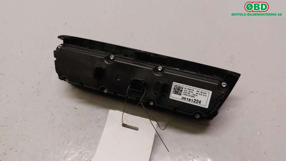 Varmeapparat betjening til Opel Corsa F 2019-->>  (OPEL|39181224|)