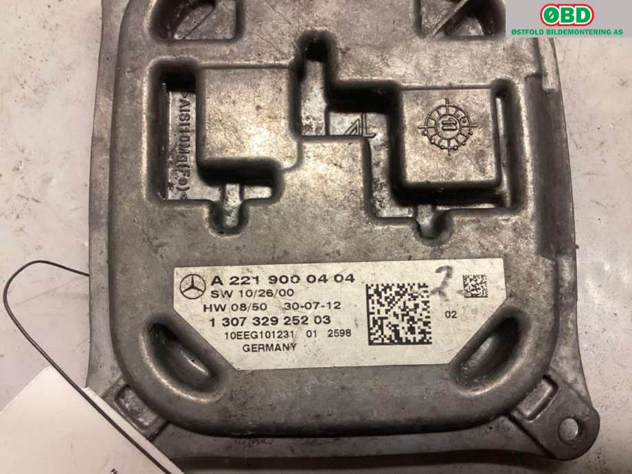 Styreenhet xenon/ballast til Mercedes S-Klasse 2005-2013 (W221) (W221) (MERCEDES|A 221 900 04 04||2219000404)