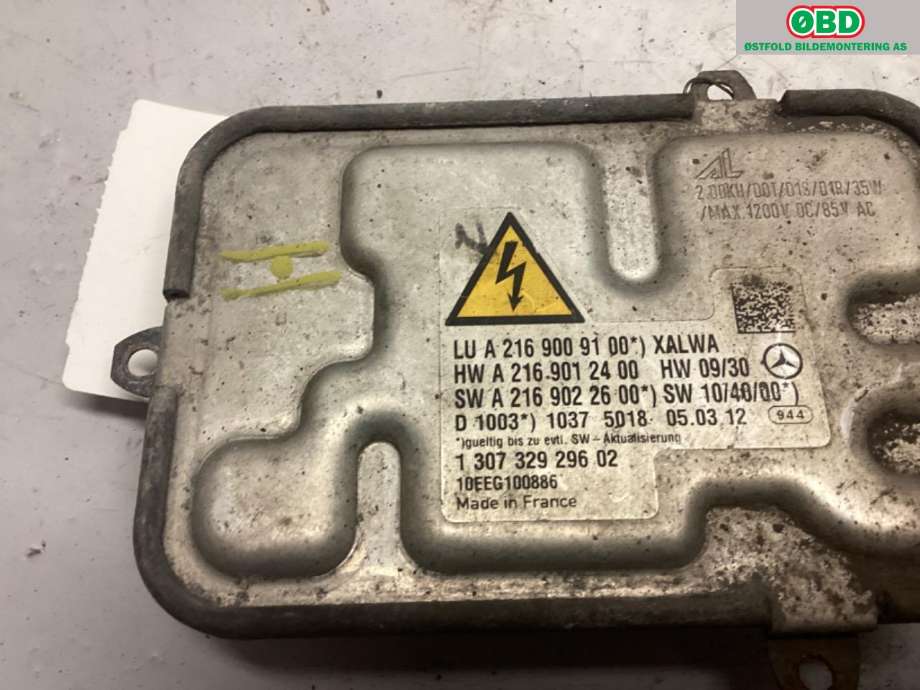 Styreenhet xenon/ballast til Mercedes S-Klasse 2005-2013 (W221) (W221) (MERCEDES|A 216 900 91 00||2169009100)
