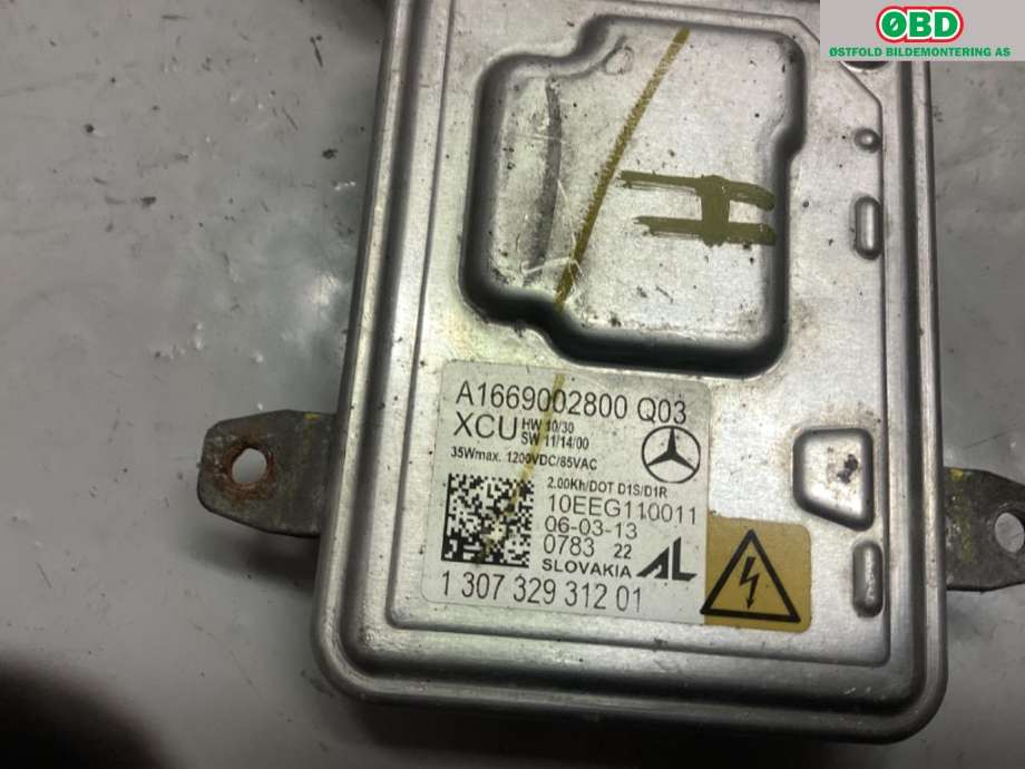 Styreenhet xenon/ballast til Mercedes ML 2011-2015 (Fase 1) (W166) (W166) (MERCEDES|A 166 900 28 00||1669002800)