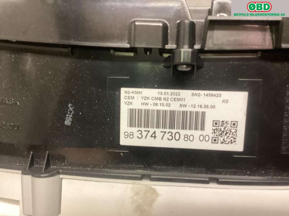 Instrumentpanel til Toyota Proace 2016-->> (Type II) (Toyota|)