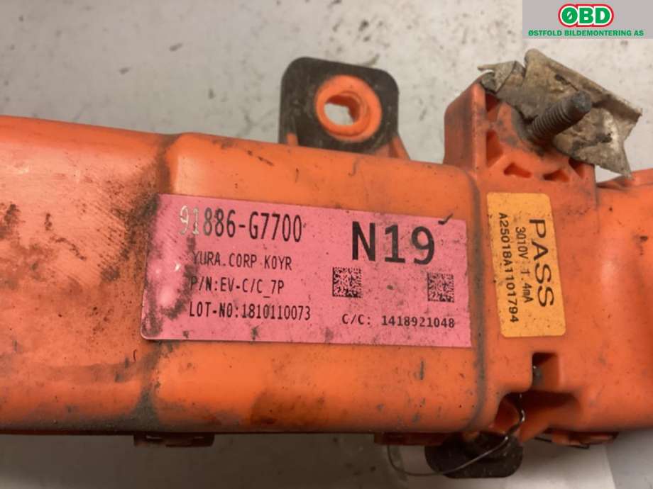 Kabel høy volt (HV) hybrid til Hyundai Ioniq Electric 2019-->> (Fase 2)  (HYUNDAI|91886G 7700||91886G7700)