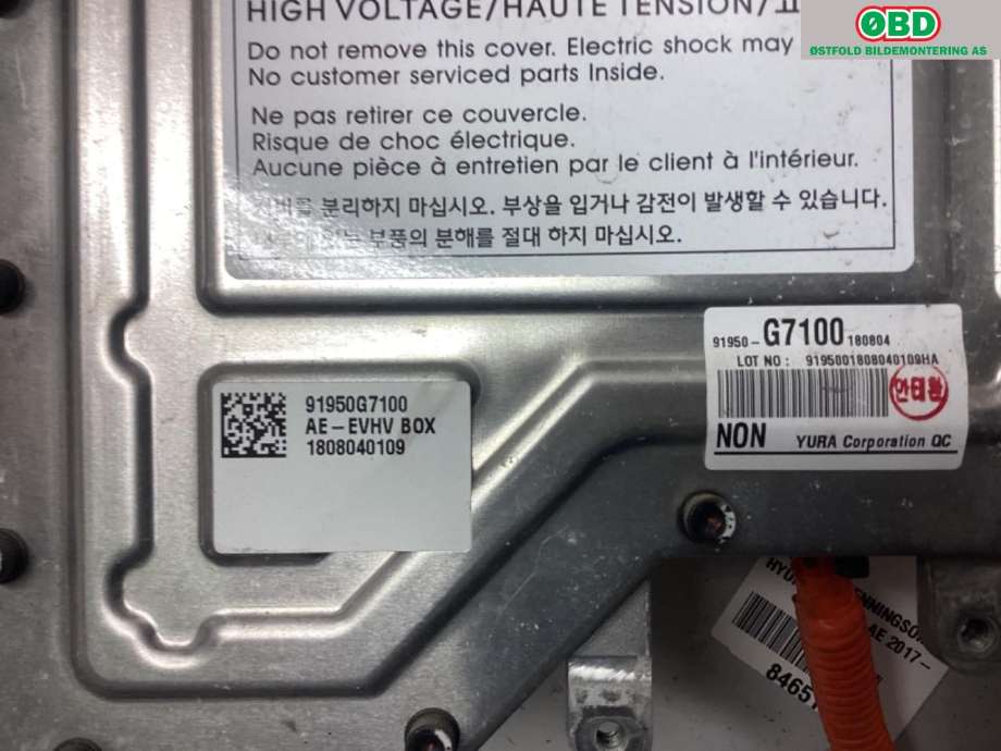 DCDC converter elbil til Hyundai Ioniq Electric 2019-->> (Fase 2)  (HYUNDAI|91950G 7100||91950G7100)