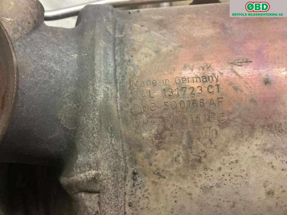 Partikkelfilter til VW Golf VII 2017-2020 (Fase 2)  (VOLKSWAGEN|04L 131 670 DX|)