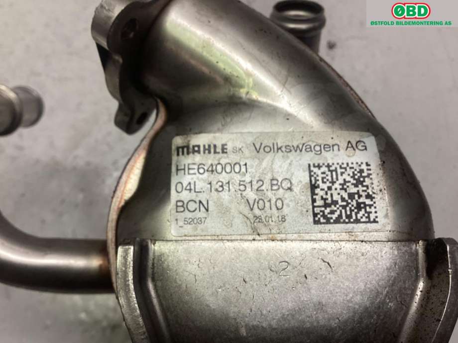 EGR-kjøler til VW Golf VII 2017-2020 (Fase 2)  (VOLKSWAGEN|04L 131 512 BQ||04L131512BQ)