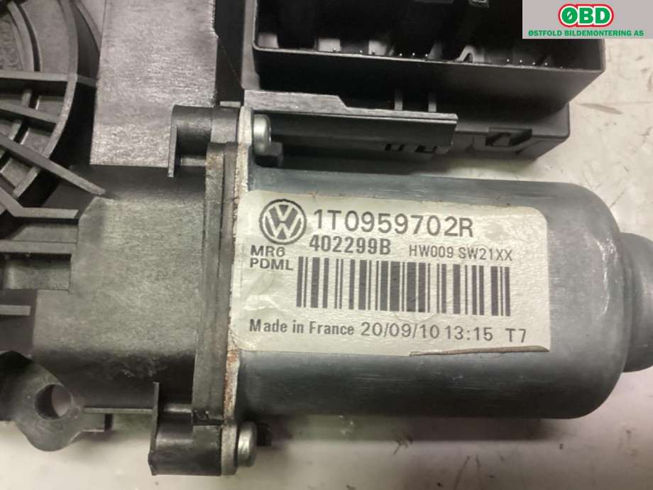 Ruteheis høyre foran til VW Touran 2010-2015 (Type I, Fase 3)  (VOLKSWAGEN|1T0 959 702 S|)