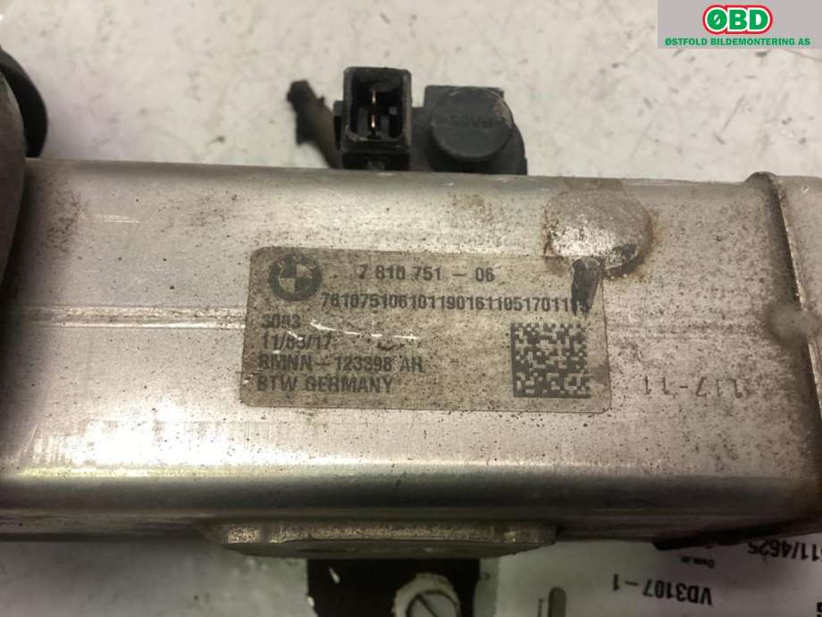 EGR-kjøler til BMW X3 2010-2017 (F25) (F25) (BMW|11 71 7 810 751|)