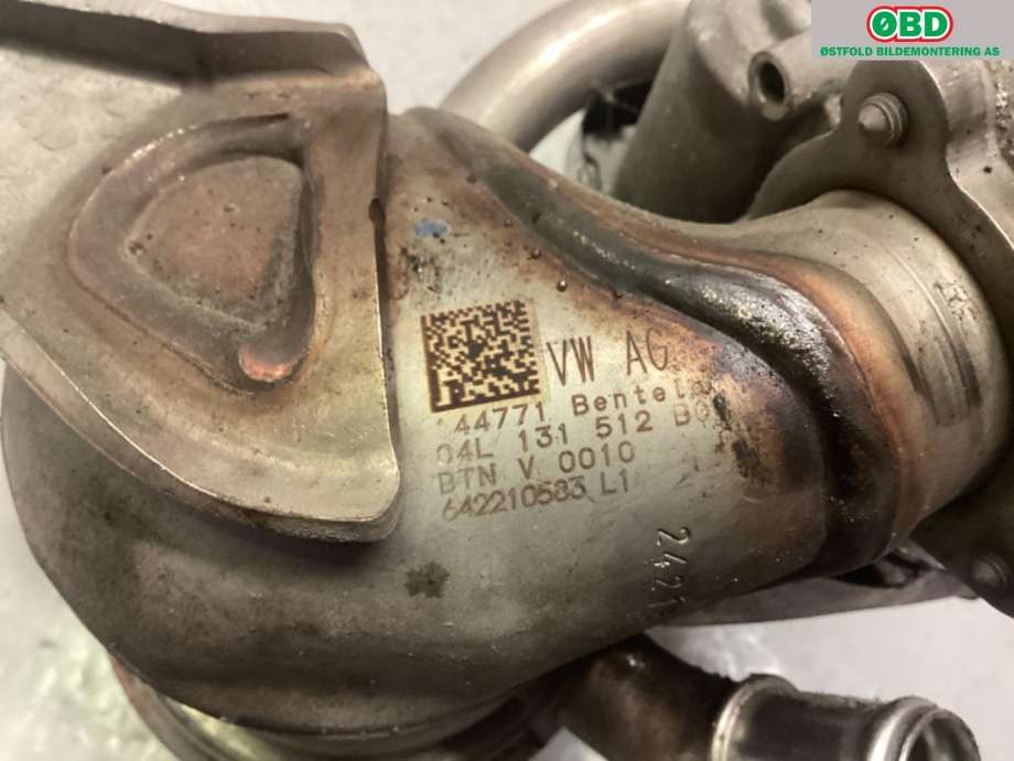 EGR-kjøler til Škoda Octavia 2017-2020 (Type III, Fase 2)  (SKODA|04L 131 512 BH|)