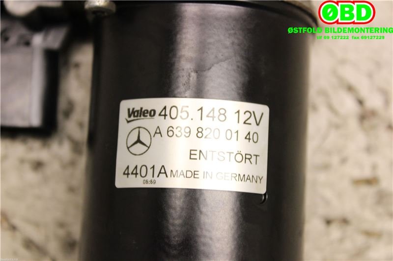 Viskermotor frontrute til Mercedes Vito/Viano 2010-2014 (Fase 2) (W639) (W639) (MERCEDES||405.148)