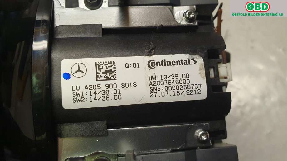 Bryter diverse til Mercedes GLC 2015-2022 (X253) (X253) (MERCEDES|A 205 900 80 18||2059008018)