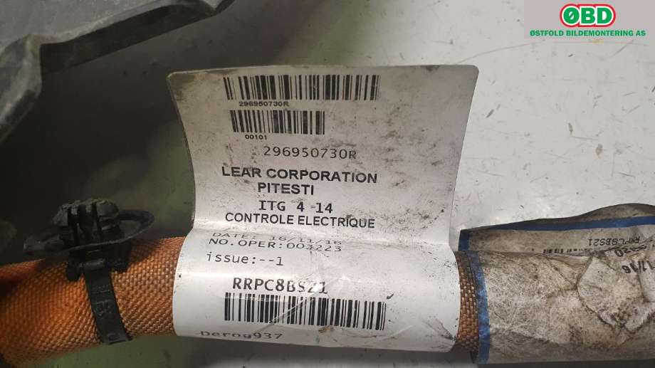Kabel høy volt (HV) hybrid til Renault Zoe 2013-2019 (Fase 1)  (RENAULT|296951474R||296950730R)