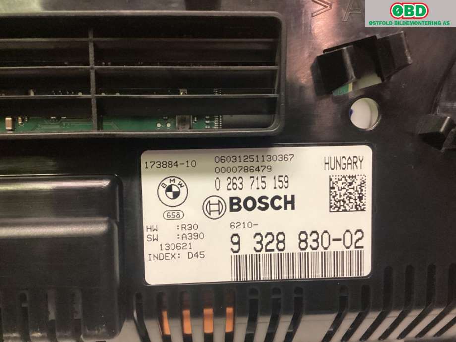 Instrumentpanel til BMW X5 2013-2018 (F15) (F15) (BMW|62 10 6 805 234||62109328830)
