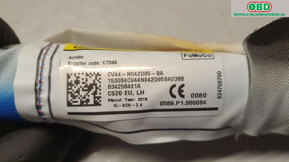 Airbag gardin venstre til Ford Kuga 2013-2019 (FORD|2167696||CV44N042D95BA)