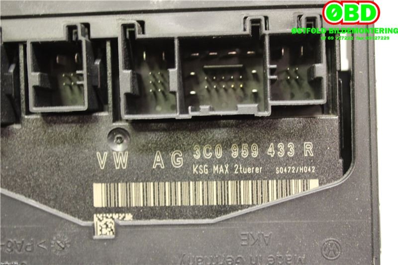 Styreenhet comfort (BCM) til VW Passat 2005-2010 (B6) (B6) (VOLKSWAGEN|3C0 959 433 R|3C0 959 433 AR|3C0959433R)