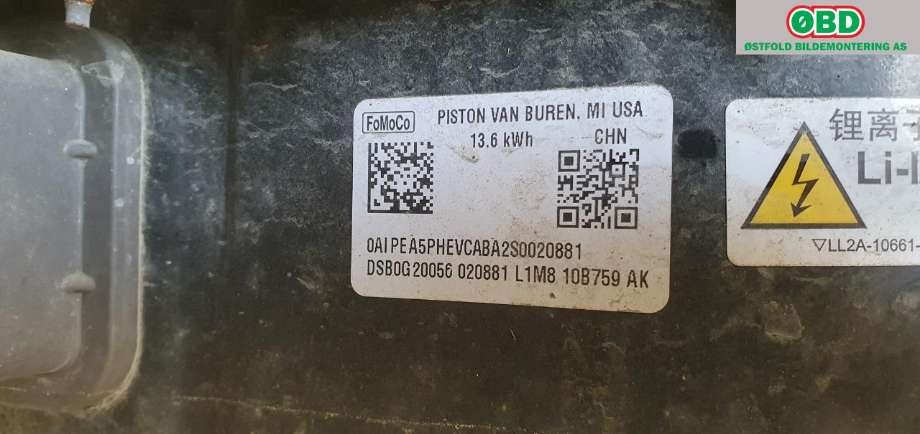 Batteripakke elbil til Ford Explorer 2020-->>  (FORD (US)|2854359|L1M8-10B759-AR|)