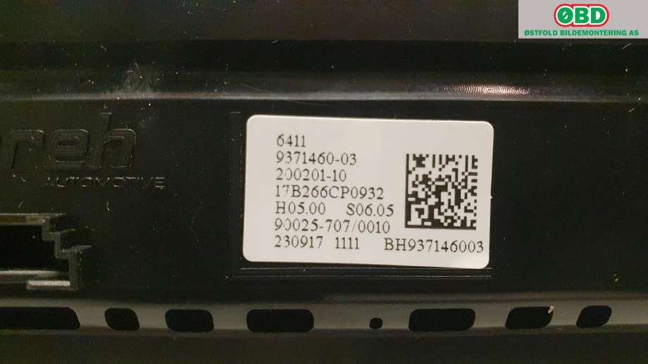 Varmeapparat betjening til BMW 2-Serie 2014-2021 (F22/F23) (F22/F23) (BMW|64 11 9 371 460||64119371460)