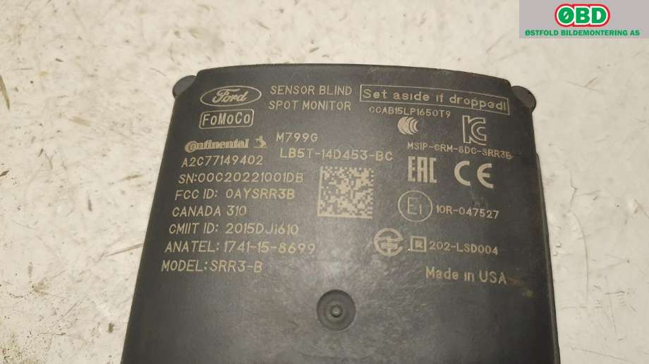 Sensor radar til Ford Explorer 2020-->>  (FORD (US)|2524322||LB5T14D453BC)