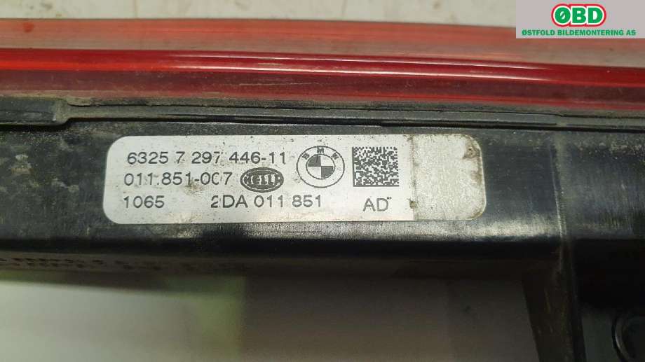Baklykt bremselys bakrute til BMW 2-Serie 2014-2021 (F22/F23) (F22/F23) (BMW|63 25 7 297 446||63257297446)