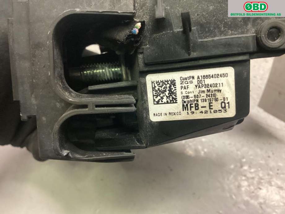 Sikringsboks til Mercedes ML 2011-2015 (Fase 1) (W166) (W166) (MERCEDES||1665402450)