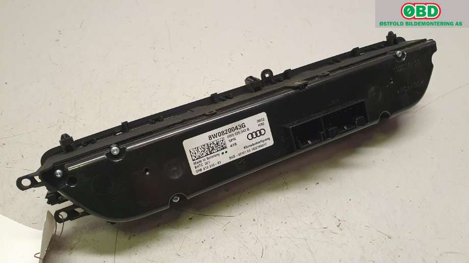 Varmeapparat betjening til Audi A4 2015-2019 (Type V, Fase 1) (B9) (B9) (AUDI|8W0 820 043 G|)