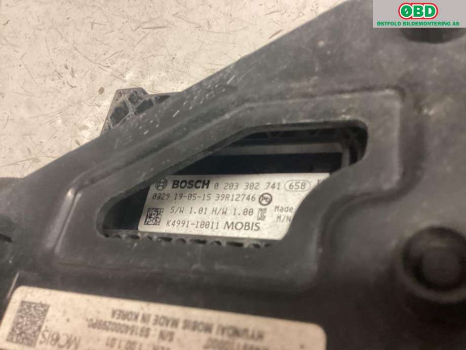 Sensor radar til Hyundai Kona 2017-2021 (Type I, Fase 1) (HYUNDAI|99110K4000|)