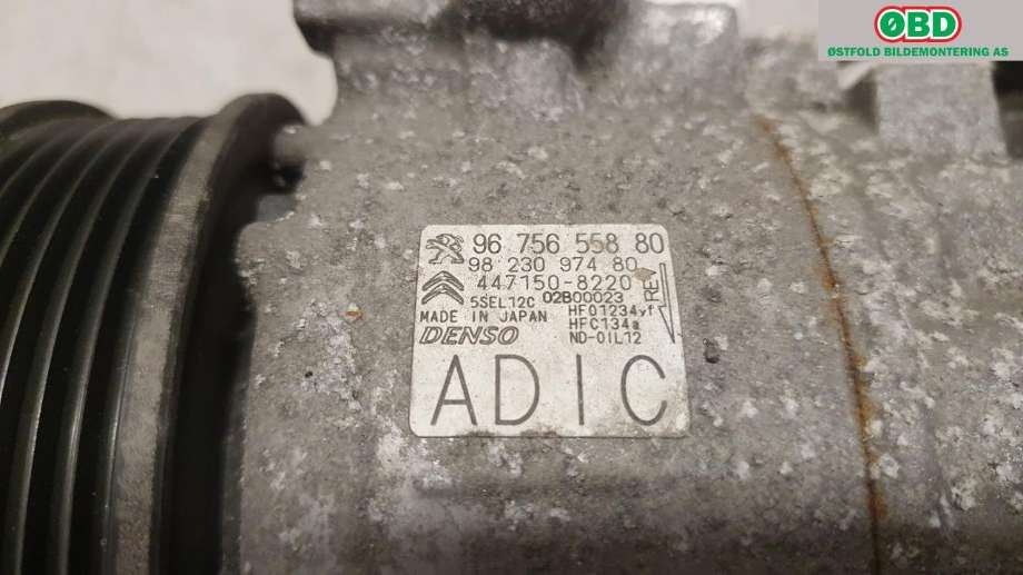 Aircondition kompressor til Peugeot 3008 2016-->> (Type II) (PEUGEOT|98 103 472 80|98 230 974 80|)