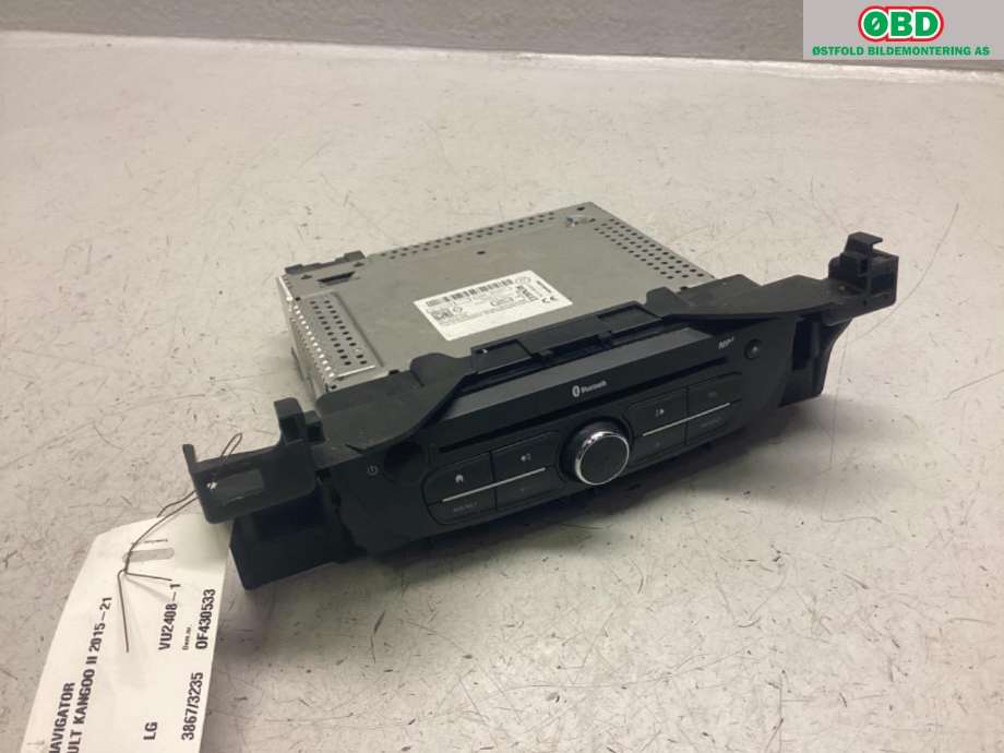 Bilstereo navigasjon til Renault Kangoo 2008-2021 (Type II) (RENAULT|281151444R|)