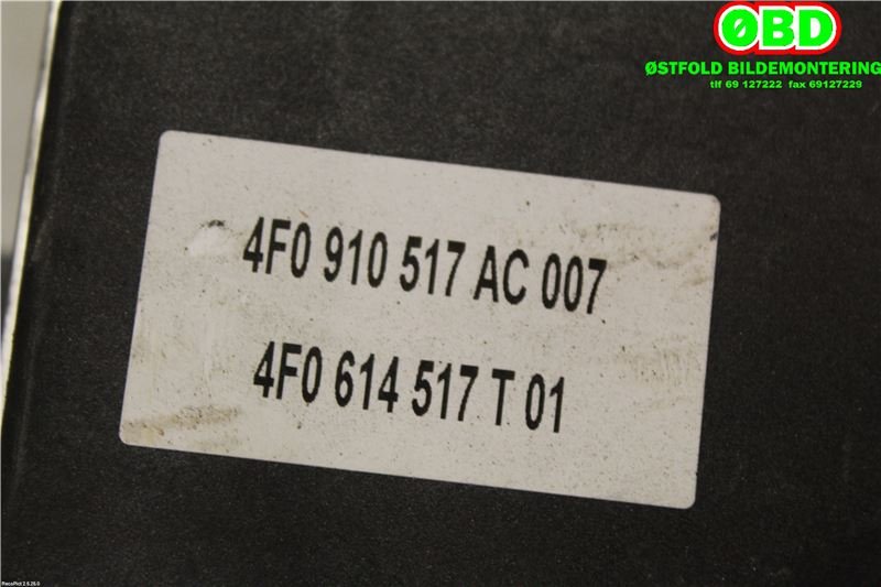 ABS sentral til Audi A6 2008-2011 (Type III, Fase 2) (C6) (C6) (AUDI|4F0 614 517 AB||4F0614517T)