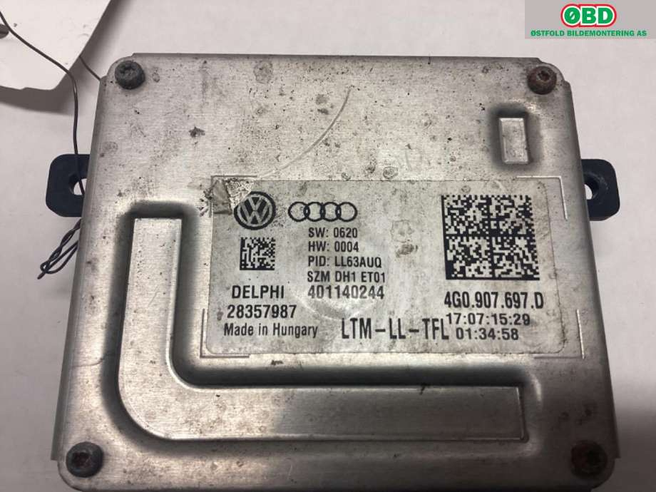 Styreenhet xenon/ballast til Škoda Octavia 2013-2016 (Type III, Fase 1)  (SKODA|4G0 907 697 D|)