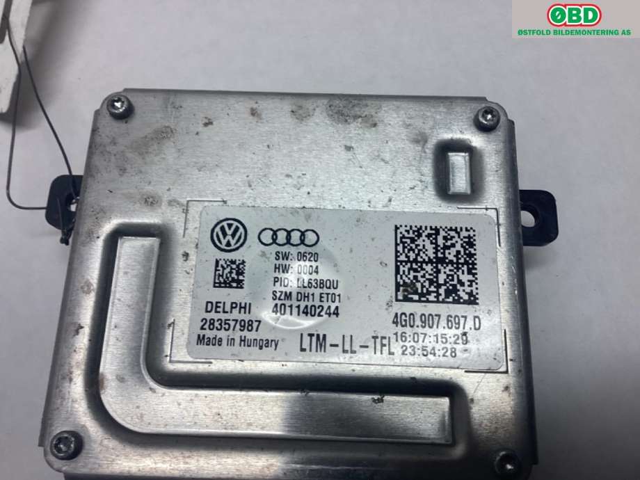 Styreenhet xenon/ballast til Škoda Octavia 2013-2016 (Type III, Fase 1)  (SKODA|4G0 907 697 D|)