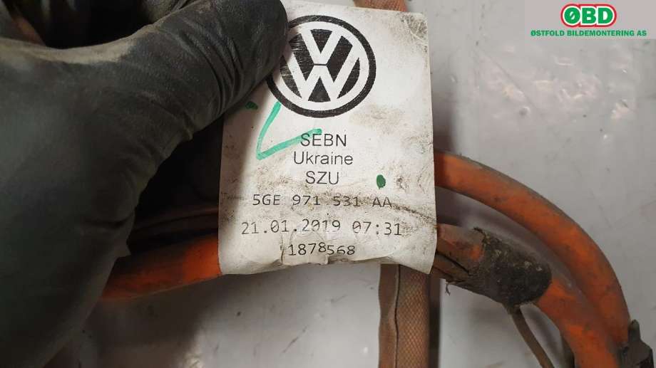 Kabel høy volt (HV) hybrid til VW e-Golf 2017-2020 (Fase 2)  (VOLKSWAGEN|5GE 971 531 AA||5GE971531AA)