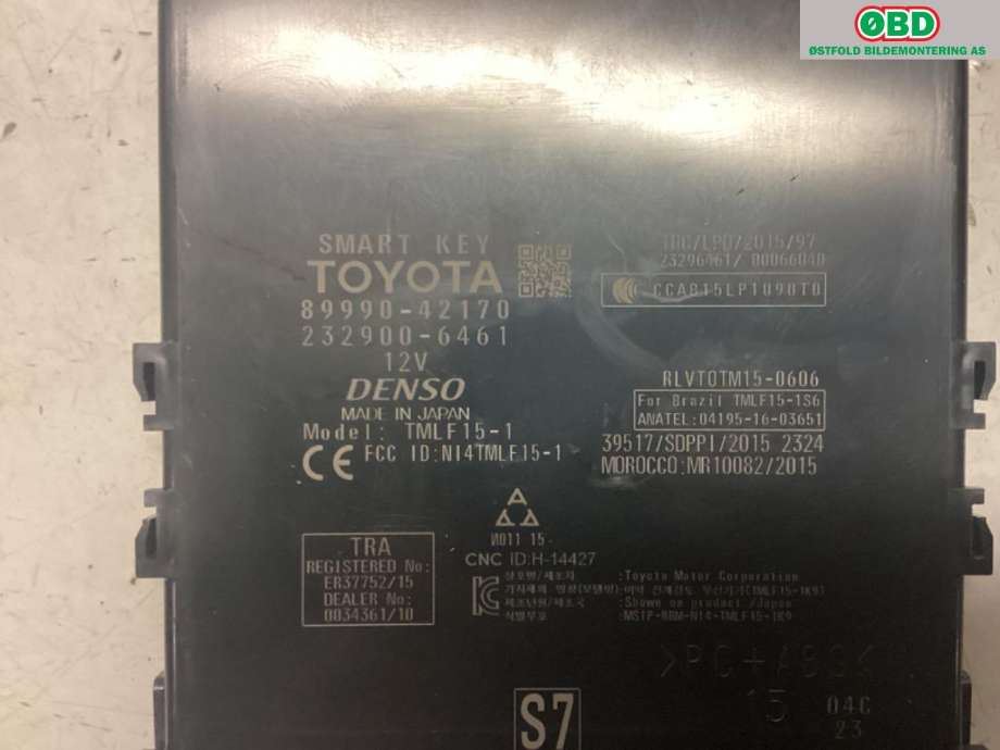 Styreenhet nøkkelfri/keyless til Toyota RAV4 2019-->> (Type V)  (TOYOTA|899H042050||8999042170)