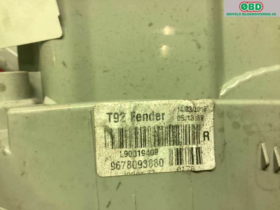 Baklykt høyre til Peugeot 308 2013-2021 (Type II) (PEUGEOT|96 780 938 80|)