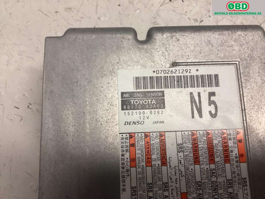 Airbag elektronikk til Toyota RAV4 2019-->> (Type V)  (TOYOTA|8917042A60|)