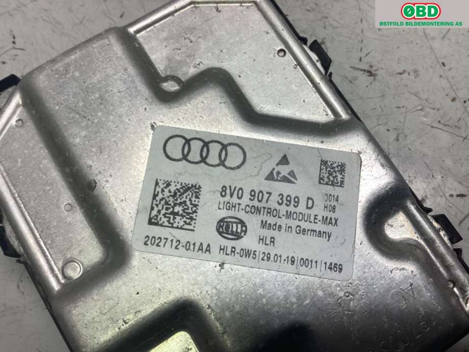 Styreenhet xenon/ballast til VW e-Golf 2017-2020 (Fase 2)  (VOLKSWAGEN|8V0 907 399 D||8V0907399D)