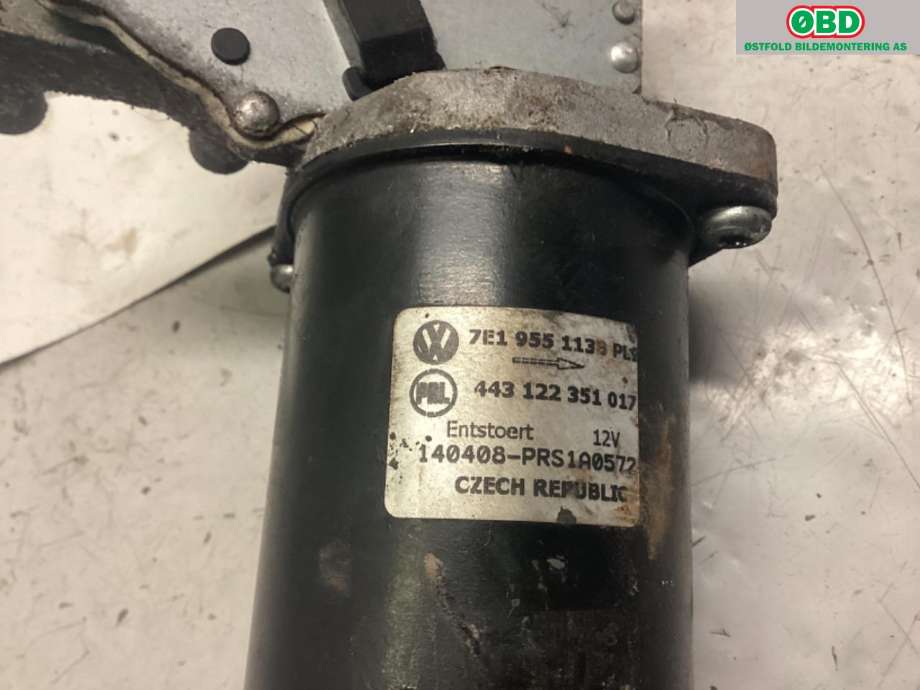 Viskermotor frontrute til VW Transporter / Caravelle 2009-2015 (Fase 2) (T5) (T5) (VOLKSWAGEN|7E1 955 113 B||7E1955113B)