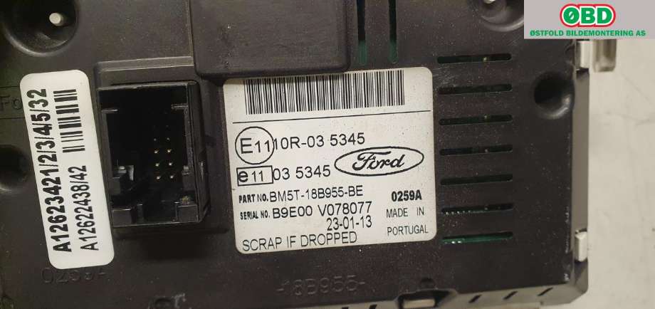 Instrument kjørecomputer til Ford Transit Custom 2013-2023 (Type I)  (FORD|2014481|EM5T18B955BD|BM5T18B955BE)