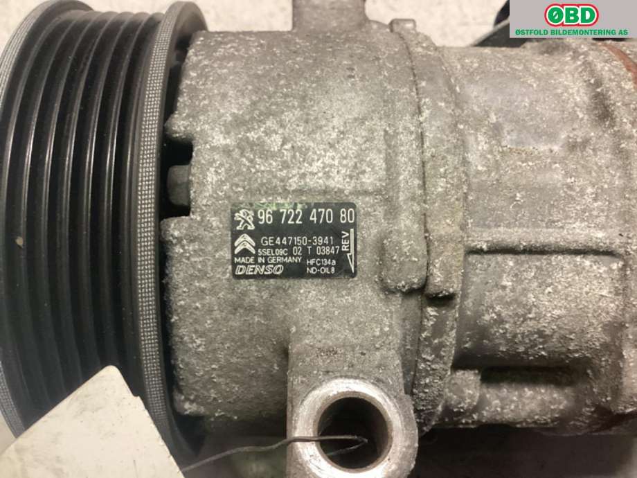 Aircondition kompressor til Citroën C3 2010-2016 (Type II)  (CITROEN|96 722 470 80|)