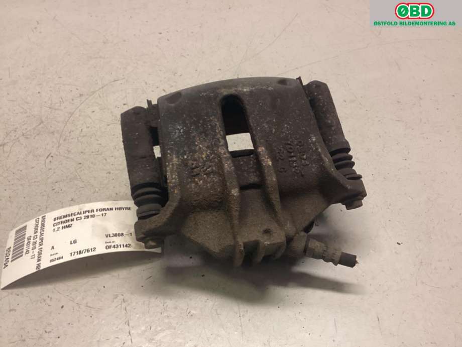 Bremsecaliper høyre foran til Citroën C3 2010-2016 (Type II)  (CITROEN|4400 R7|)