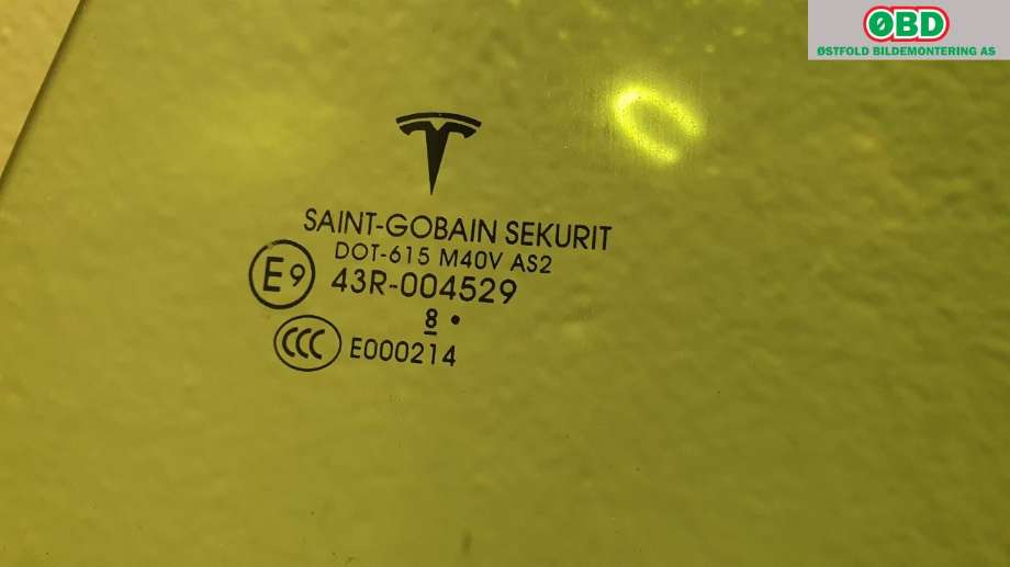 Siderute venstre bak til Tesla Model 3 2018-2023 (Fase 1) (TESLA|1077904-00-C|)