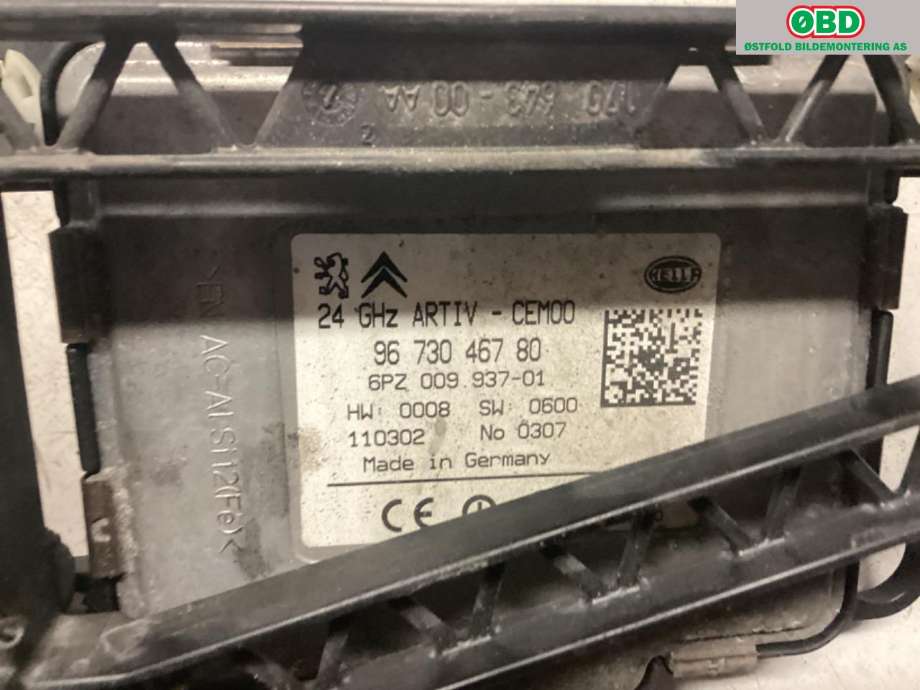 Sensor radar til Peugeot 5008 2010-2017 (Type I) (PEUGEOT|6590 PG||9673046780)