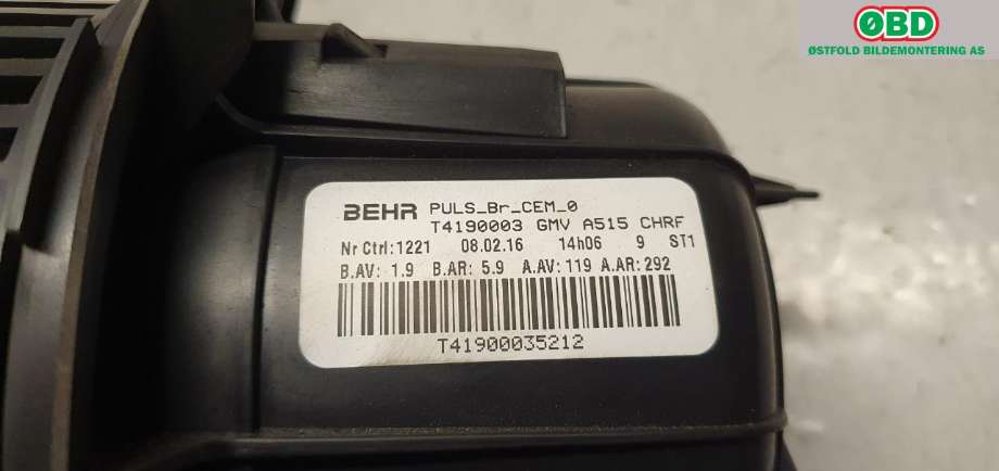 Varmeapparat motor til Citroën C3 2010-2016 (Type II) (CITROEN|6441 CR|)