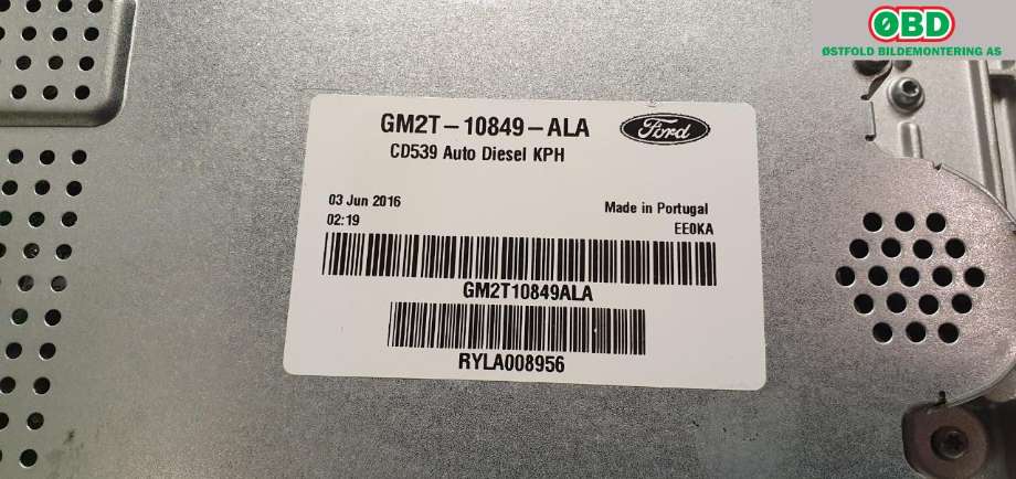 Instrumentpanel til Ford S-Max 2015-->> (Type II)  (FORD|2315492|GM2T10849ALG|GM2T10849ALA)