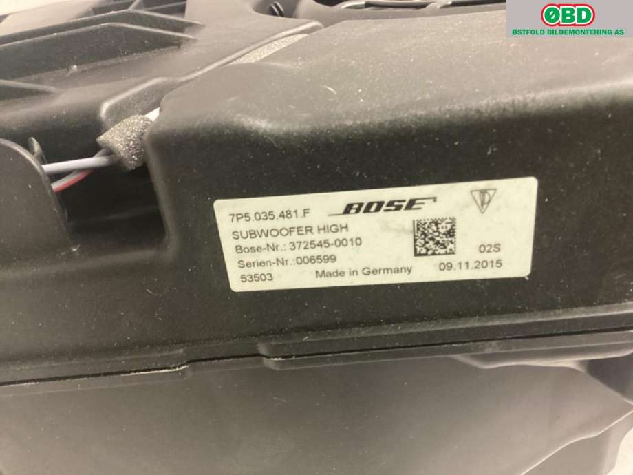 Bilstereo høyttaler til Porsche Cayenne 2010-2017 (92A) (92A) (PORSCHE||7P5035481F)