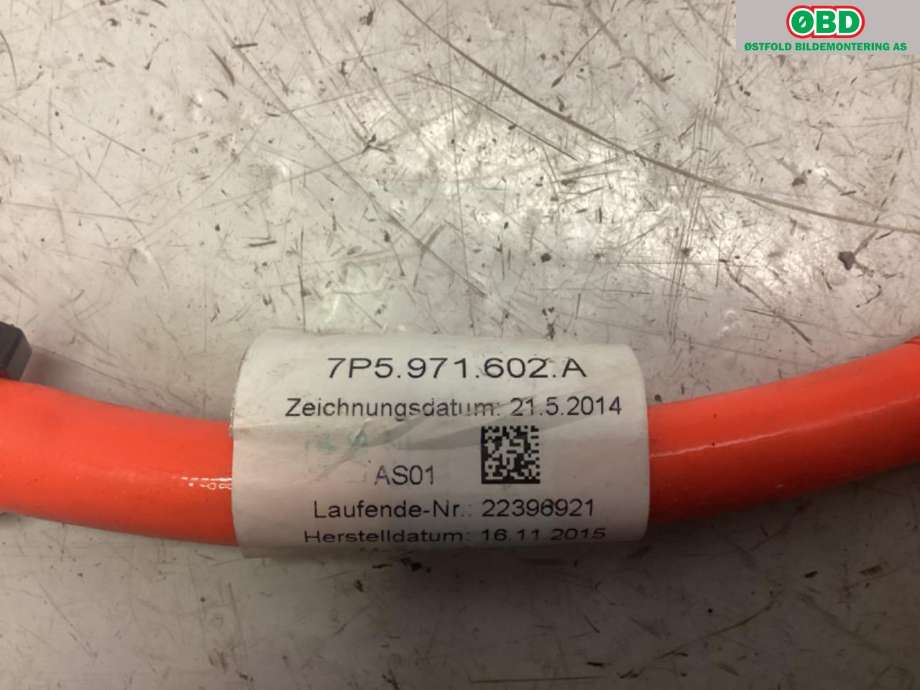Kabel høy volt (HV) hybrid til Porsche Cayenne 2010-2017 (92A) (92A) (PORSCHE||7P5971602A)