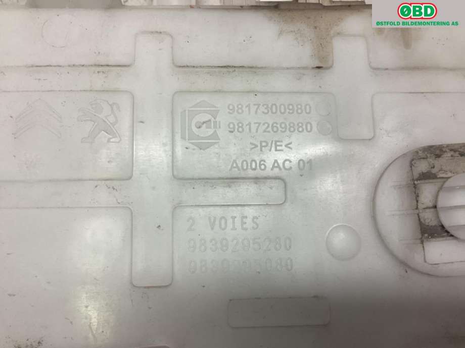 Spylertank til Citroën Berlingo 2019-->> (Type III)  (CITROEN BERLNGO DANGEL 4x4|98 173 009 80|)