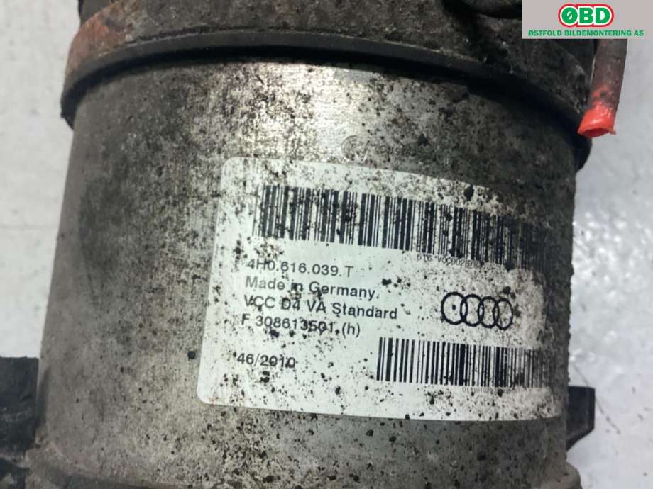 Fjær foran nivå luftpute/belg til Audi A8 2010-2013 (Type III, Fase 1)  (AUDI|4H0 616 039 AP|)