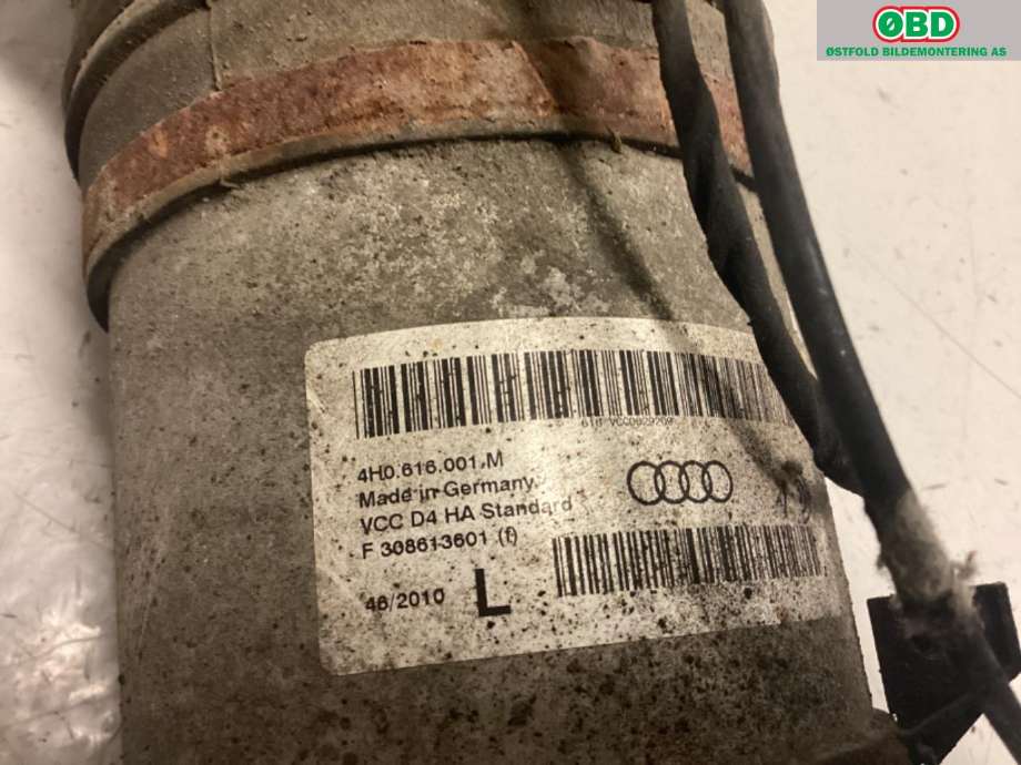 Fjær foran nivå luftpute/belg til Audi A8 2010-2013 (Type III, Fase 1)  (AUDI|4H0 616 001 M|4H0 616 001 AL|)