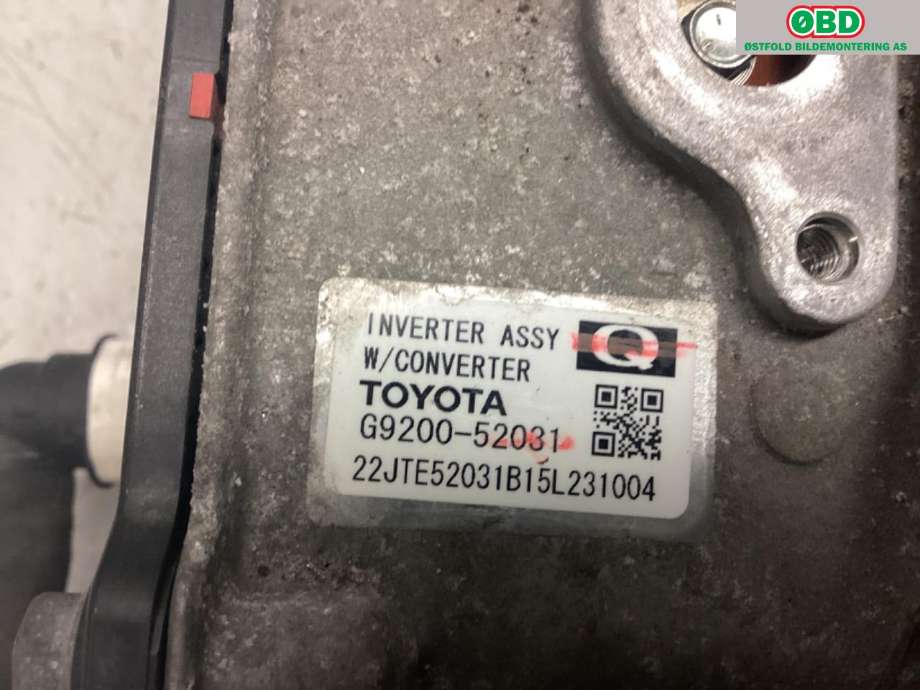 Inverter elbil til Toyota Yaris 2014-2020 (Type III, Fase 2)  (TOYOTA|G920059045||G920052031)